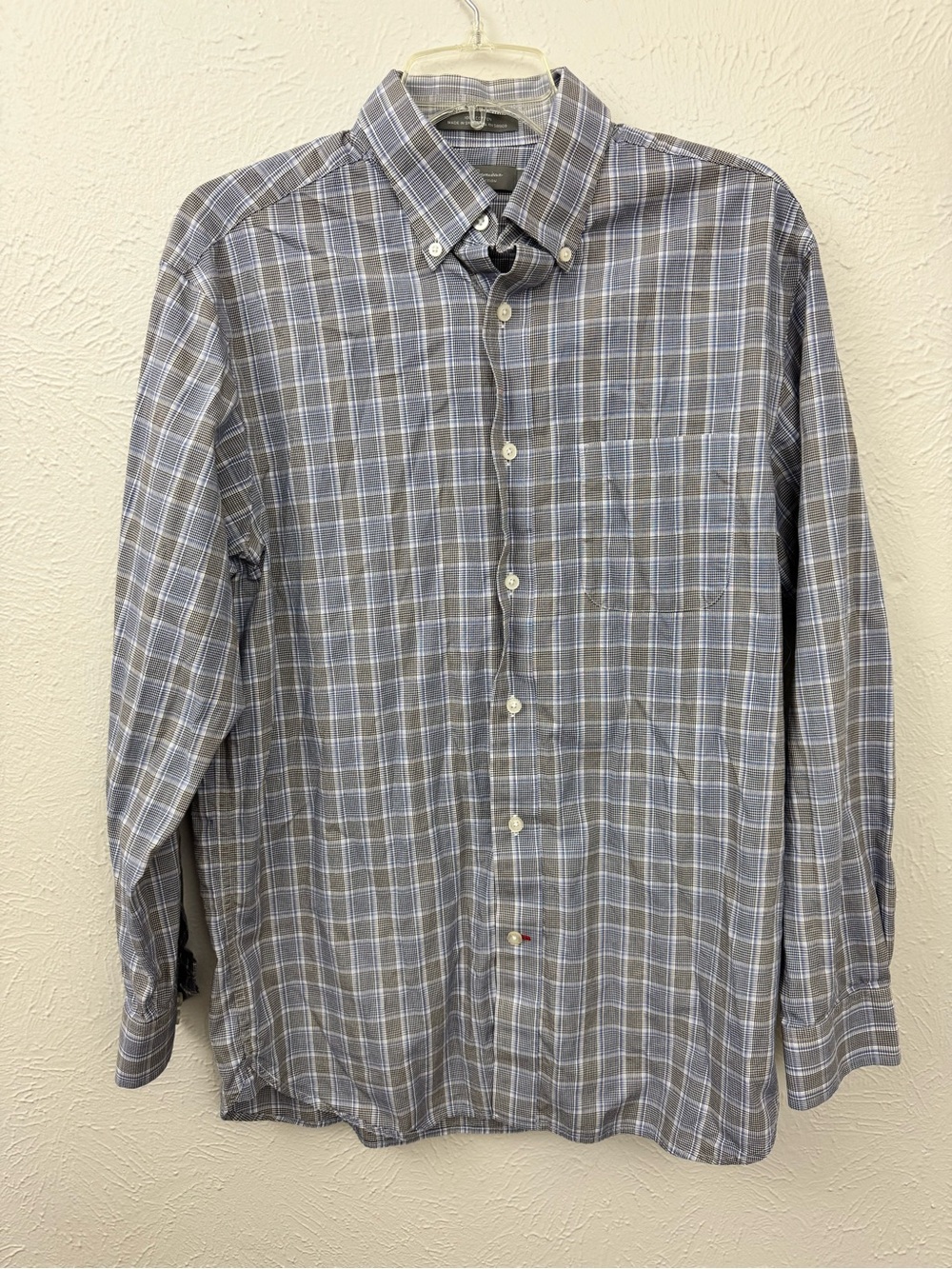 Daniel Cremieux Signature Collection Glen Plaid Button Down Shirt Men’s Medium